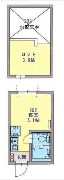 プラシード横浜国大前（202） 間取り図画像