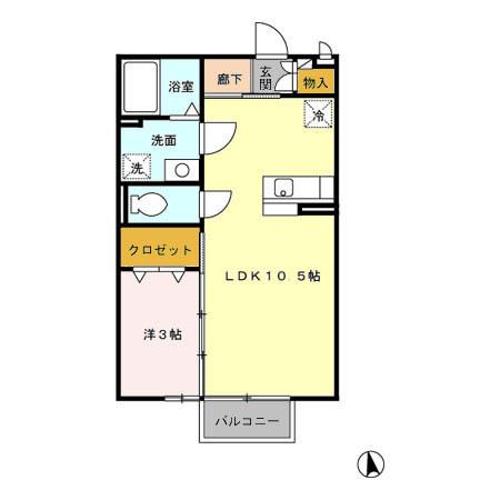 エクセルパーク　D（D203） 間取り図画像