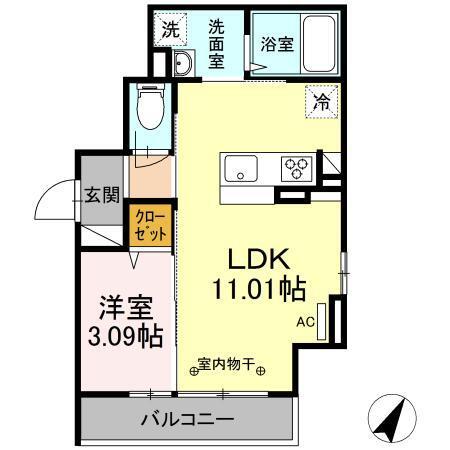 ｍｏｎａ（305） 間取り図画像