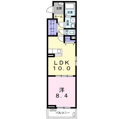 ＡｙａｓｅＰａｒｋＦｒｏｎｔ（201） 間取り図画像