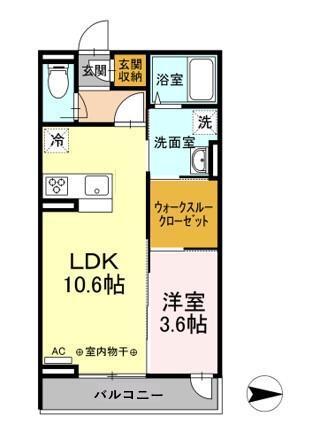 ルミエール本厚木（207） 間取り図画像
