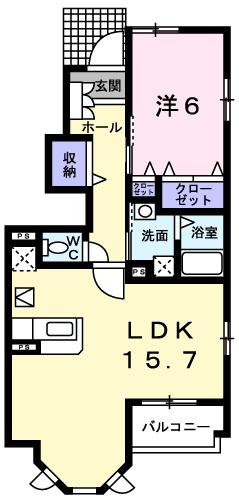 ブライトフラワーＤ（101） 間取り図画像