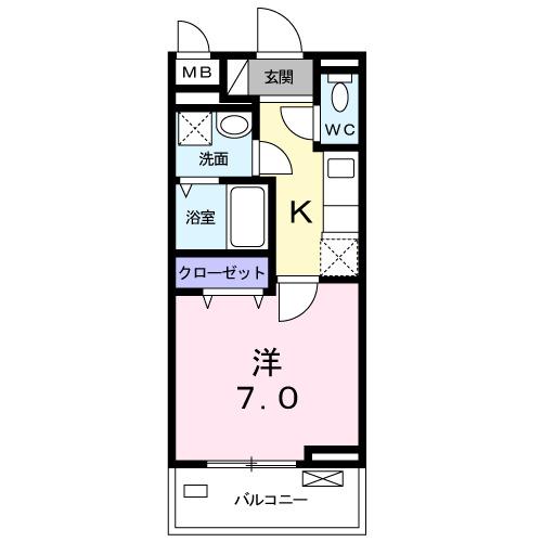 ａｕｂｅ　ｎｅｏ（207） 間取り図画像