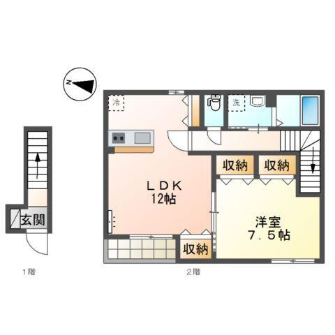 メルベール・クレシア 間取り図画像