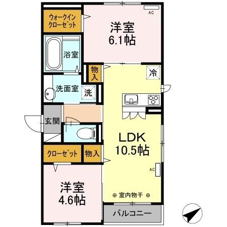 クレシェンテ（305） 間取り図画像