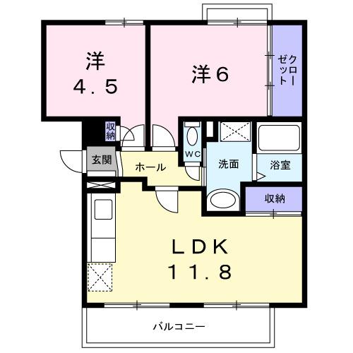緑風館（202） 間取り図画像
