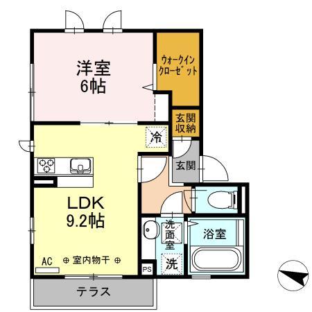 グレイスさくら（102） 間取り図画像