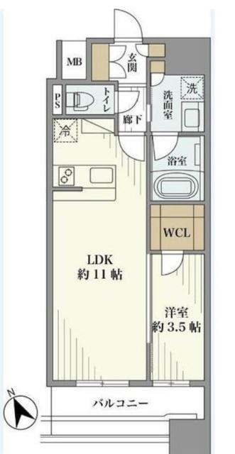 プラハ湘南藤沢ブリエ（1402） 間取り図画像