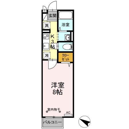 メゾン リラ（201） 間取り図画像
