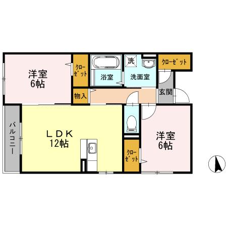 マ　メゾン　クラミ（102） 間取り図画像