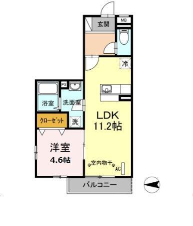 ドミール社家Ⅱ（303） 間取り図画像