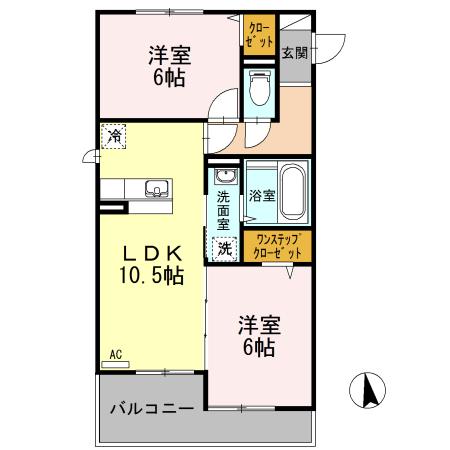カサブランカ（301） 間取り図画像