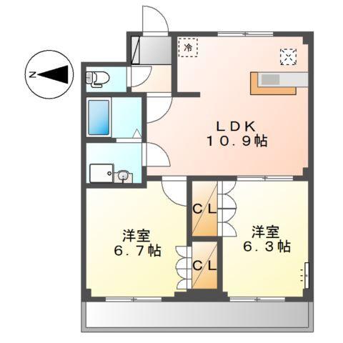 ラ・メルヴェール 間取り図画像