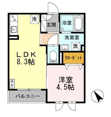 ハイツMEGUMI（302） 間取り図画像