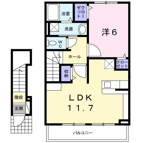 カレントガーデンＣ（203） 間取り図画像