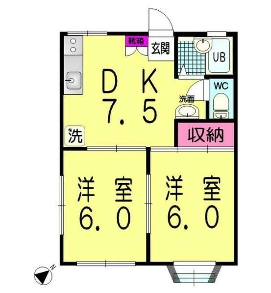 ブランメゾン長後(旧名称Ｍ＆Ｋ湘南)（101） 間取り図画像