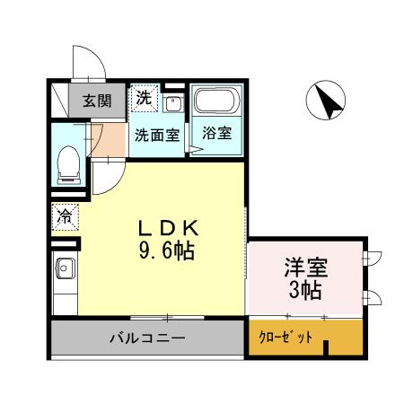 ハイツMEGUMI（301） 間取り図画像