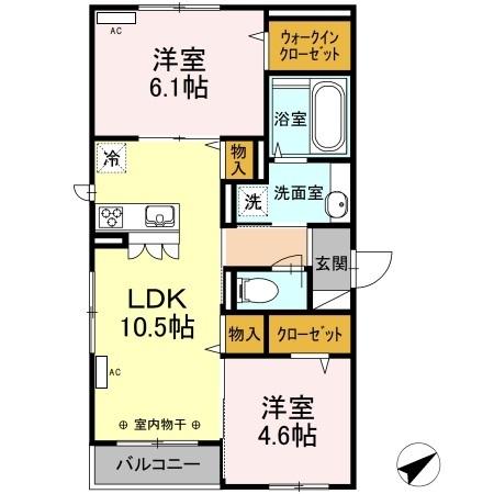 クレシェンテ（301） 間取り図画像