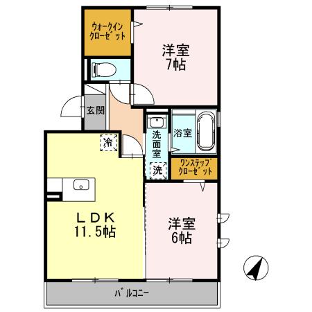 グランドュール（301） 間取り図画像