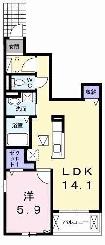 ピエール　ヴィラージュ（101） 間取り図画像