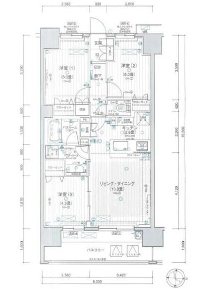 パレステージ本厚木（1004） 間取り図画像