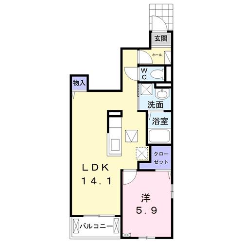 ウィステリア（101） 間取り図画像