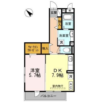 大黒屋ハイツ 三番館（203） 間取り図画像