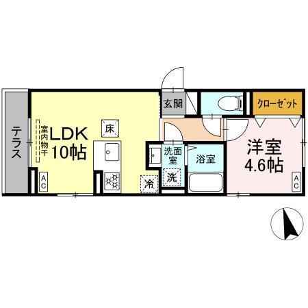 D'Bless横濱赤門通り（103） 間取り図画像