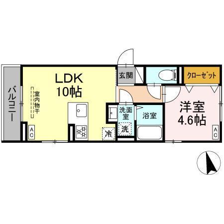 D'Bless横濱赤門通り（203） 間取り図画像