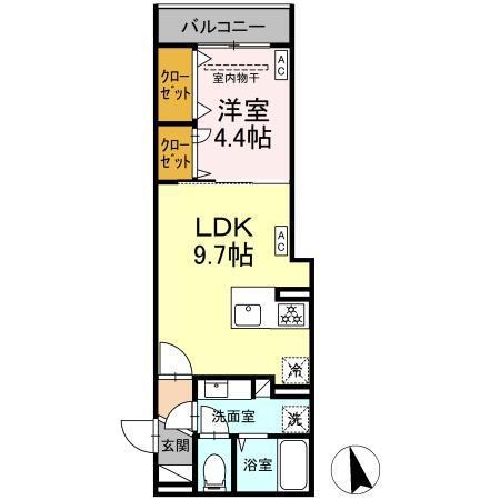 D'Bless横濱赤門通り（302） 間取り図画像