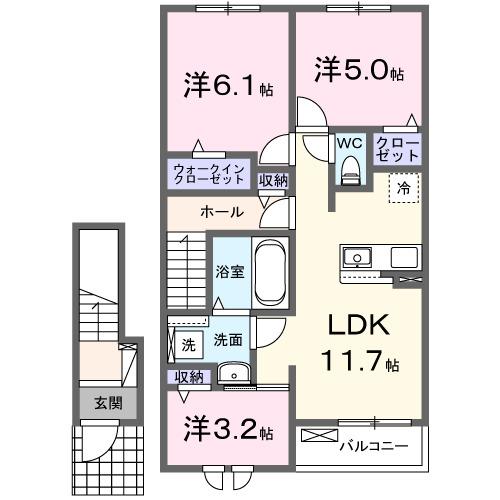 ジリエット（204） 間取り図画像