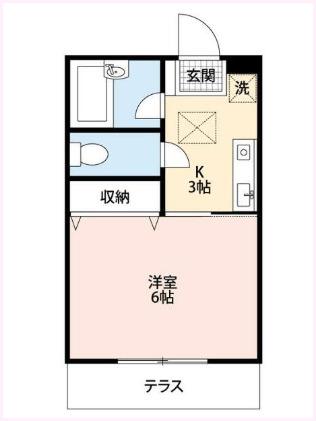 カプチュールさちが丘（101） 間取り図画像