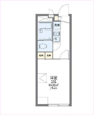レオパレスオアシスⅡ（205） 間取り図画像