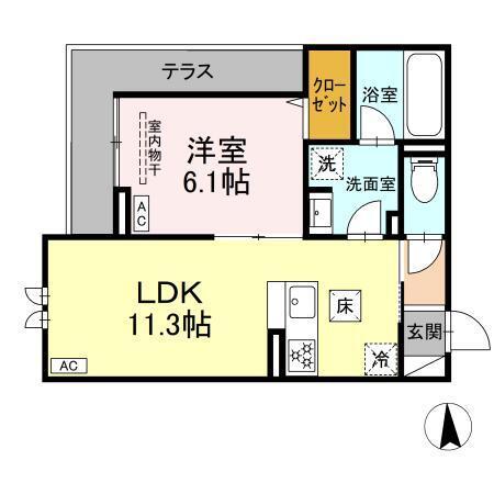 エリシア泉町（103） 間取り図画像