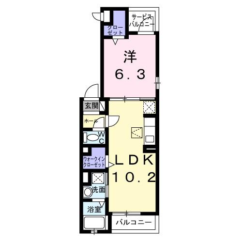 テラック中央林間（101） 間取り図画像