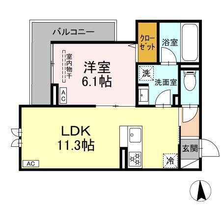 エリシア泉町（203） 間取り図画像