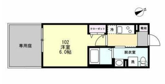 ジョーパレス鵠沼海岸（102） 間取り図画像