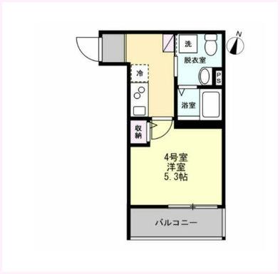 ベイルーム南林間（104） 間取り図画像