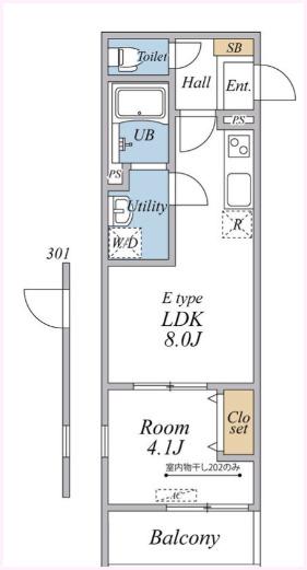 リブリ・アウル（301） 間取り図画像