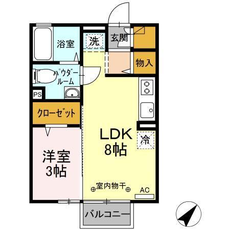 エーリ（202） 間取り図画像