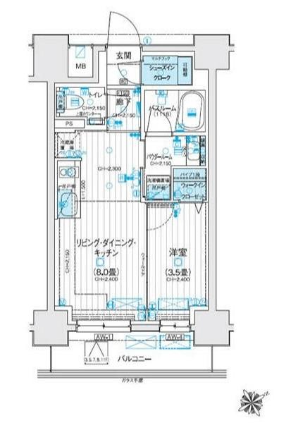 デュオステージ海老名Ⅱ（1002） 間取り図画像