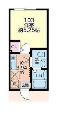 パークテラス立場（103） 間取り図画像