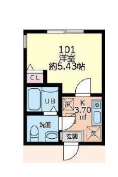 パークテラス立場（101） 間取り図画像