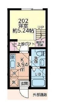パークテラス立場（202） 間取り図画像