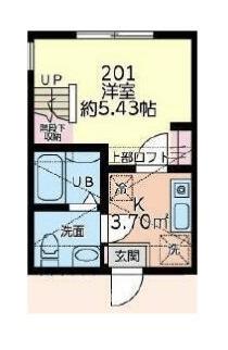 パークテラス立場（201） 間取り図画像