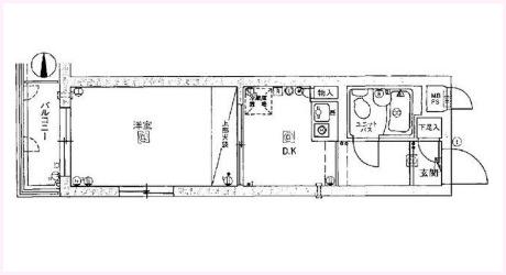 セザール桜ヶ丘（308） 間取り図画像