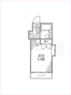クレールメゾン本鵠沼（201） 間取り図画像