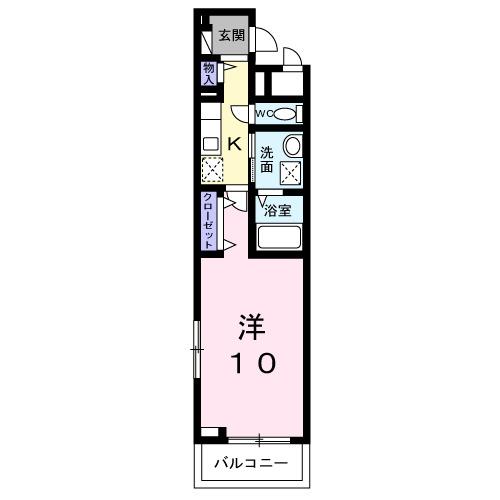 アイル：ヴィラＫ（104） 間取り図画像