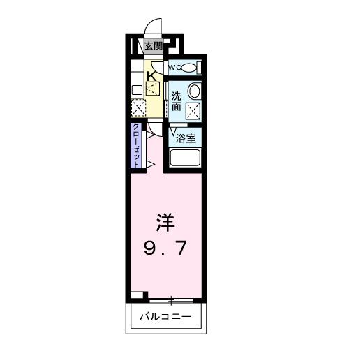 アイル：ヴィラＫ（102） 間取り図画像