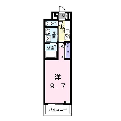 アイル：ヴィラＫ（101） 間取り図画像
